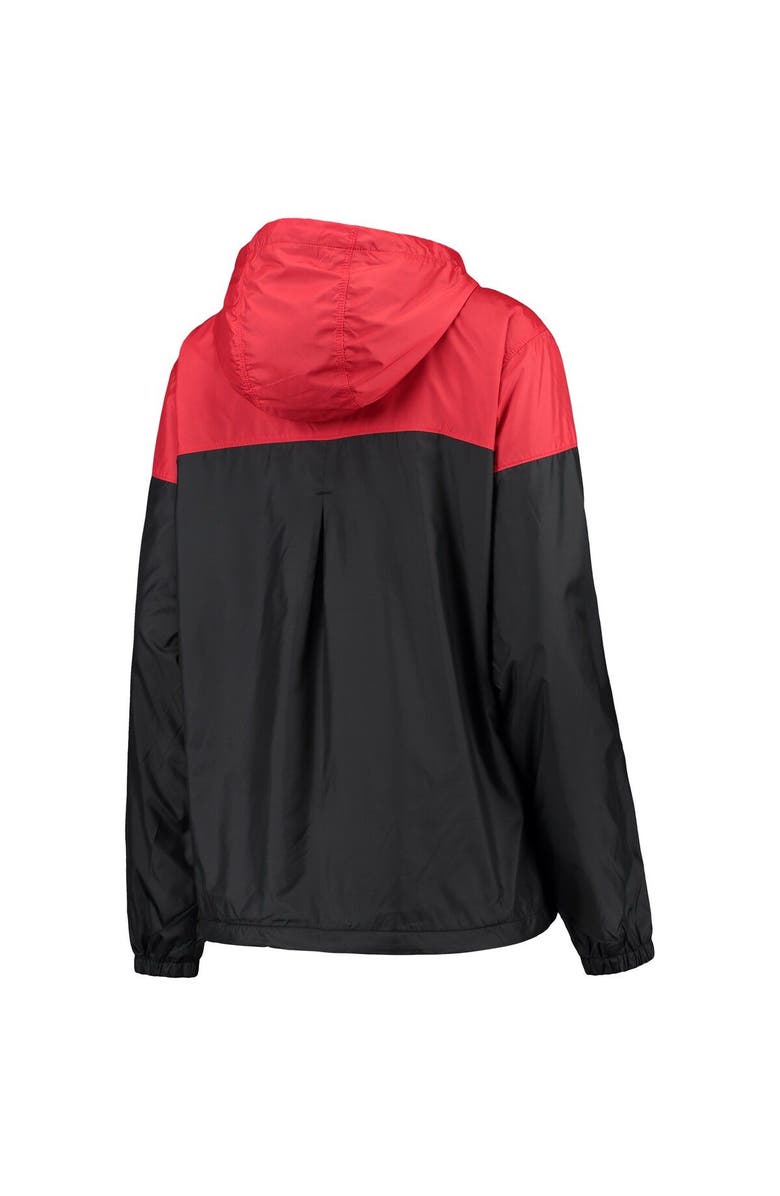 Columbia Women's Columbia Black/Red Georgia Bulldogs Flash Forward Lined Full-Zip Windbreaker Jacket, Alternate, color,