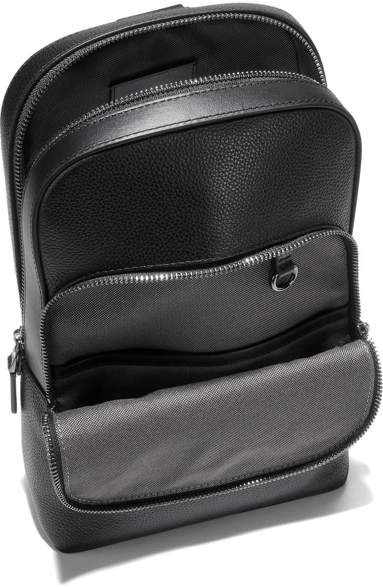 Cole Haan Damon Leather Sling, Alternate, color, Black