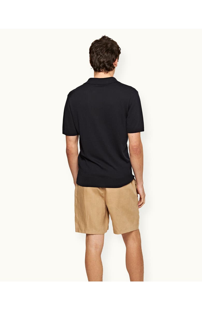 Orlebar Brown Alex Lino Relaxed Fit Italian Linen Drawcord Shorts, Alternate, color, Biscuit
