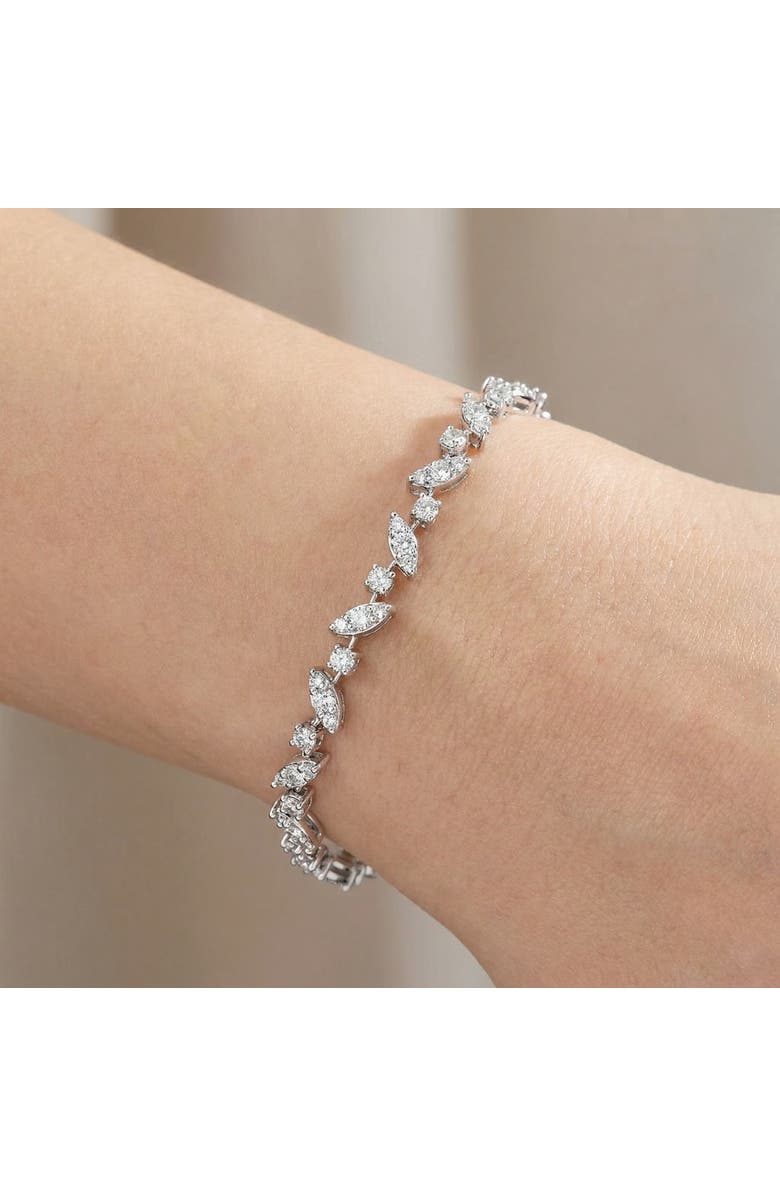 Bliss Diamond 3.70Ct 14k Gold Diamond Tennis Bracelet 7" Lab Grown, Alternate, color, 14K White Gold