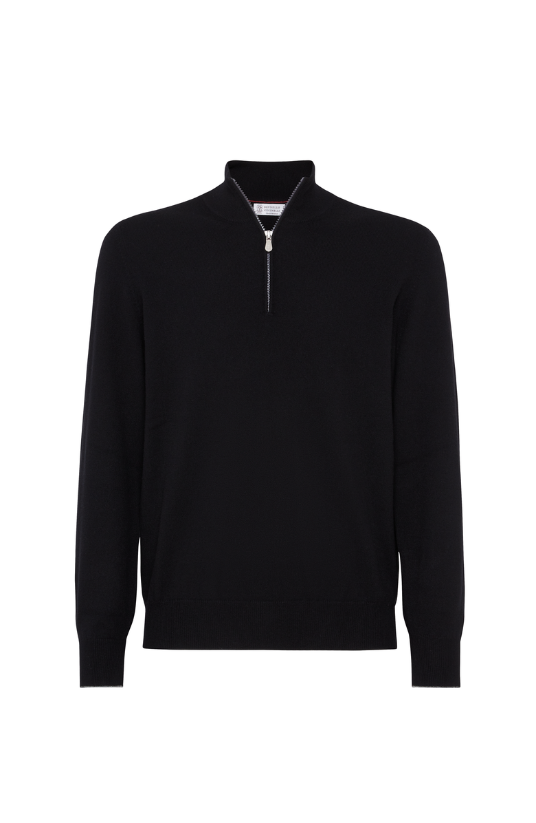 Brunello Cucinelli Cashmere sweater, Main, color, Black