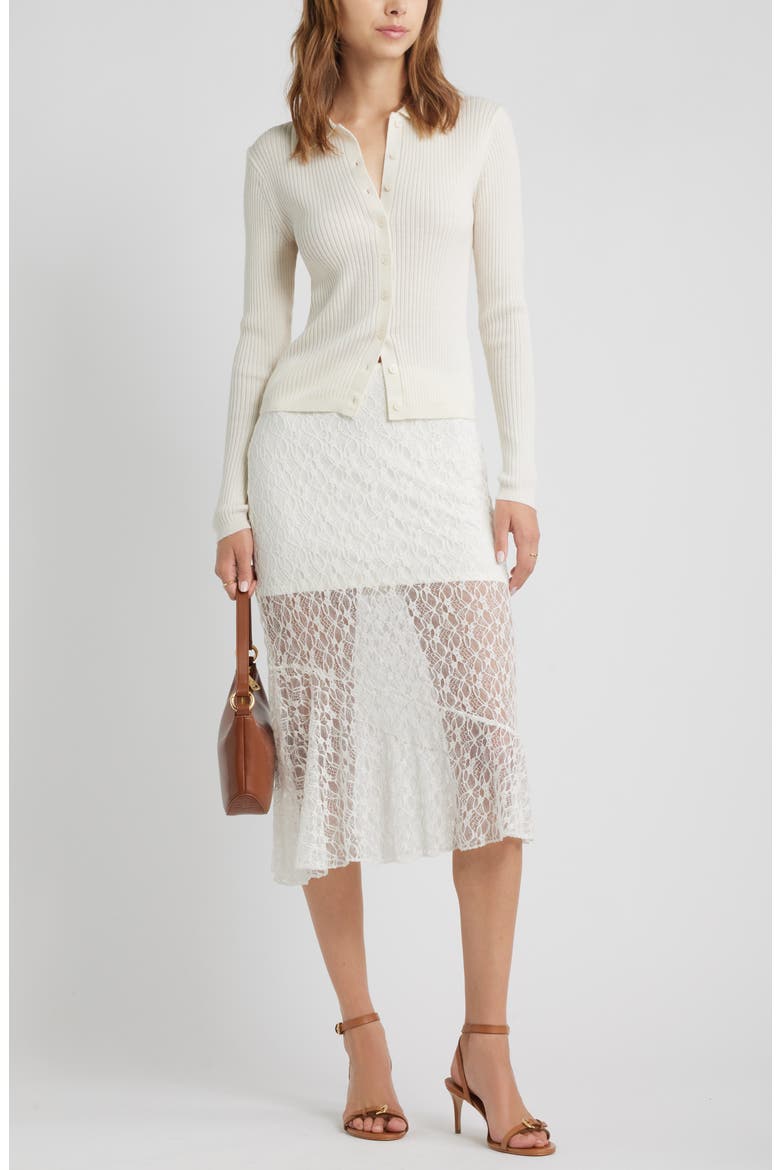 Collared Merino Wool Cardigan, Alternate, color, WHITE WHISPER