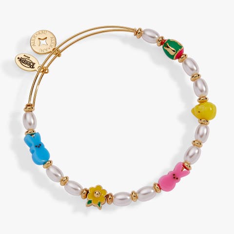 PEEPS chick and bunny beaded bangle