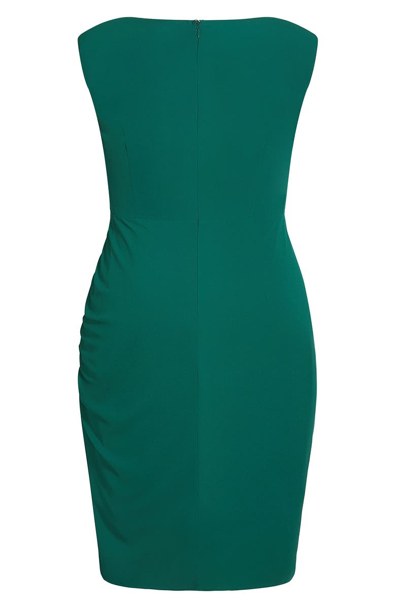 City Chic Side Ruched Sheath Dress, Alternate, color,