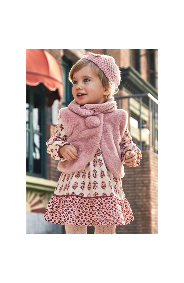 Mayoral Baby Viyella Print Dress, Alternate, color, Pink
