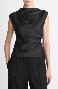 Vince Cowl Neck Satin Top
