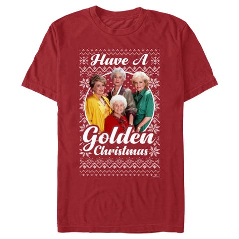 Men's The Golden Girls Ugly Christmas Portrait  Graphic T-Shirt