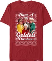 The Golden Girls Men's The Golden Girls Ugly Christmas Portrait  Graphic T-Shirt