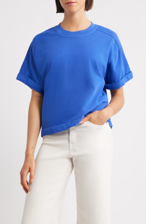 City Blues Brie Boxy Short Sleeve Sweatshirt In Multi