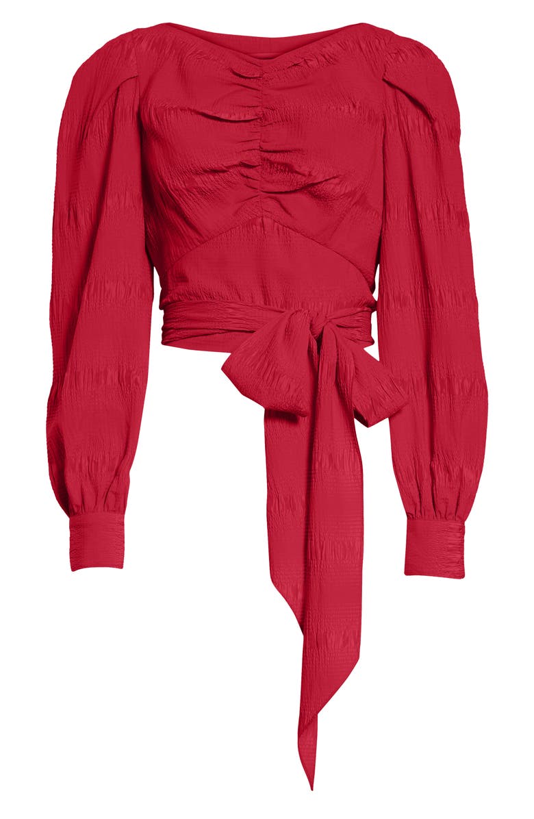 Rachel Comey Bounds Tie Waist Silk Blend Top, Alternate, color,