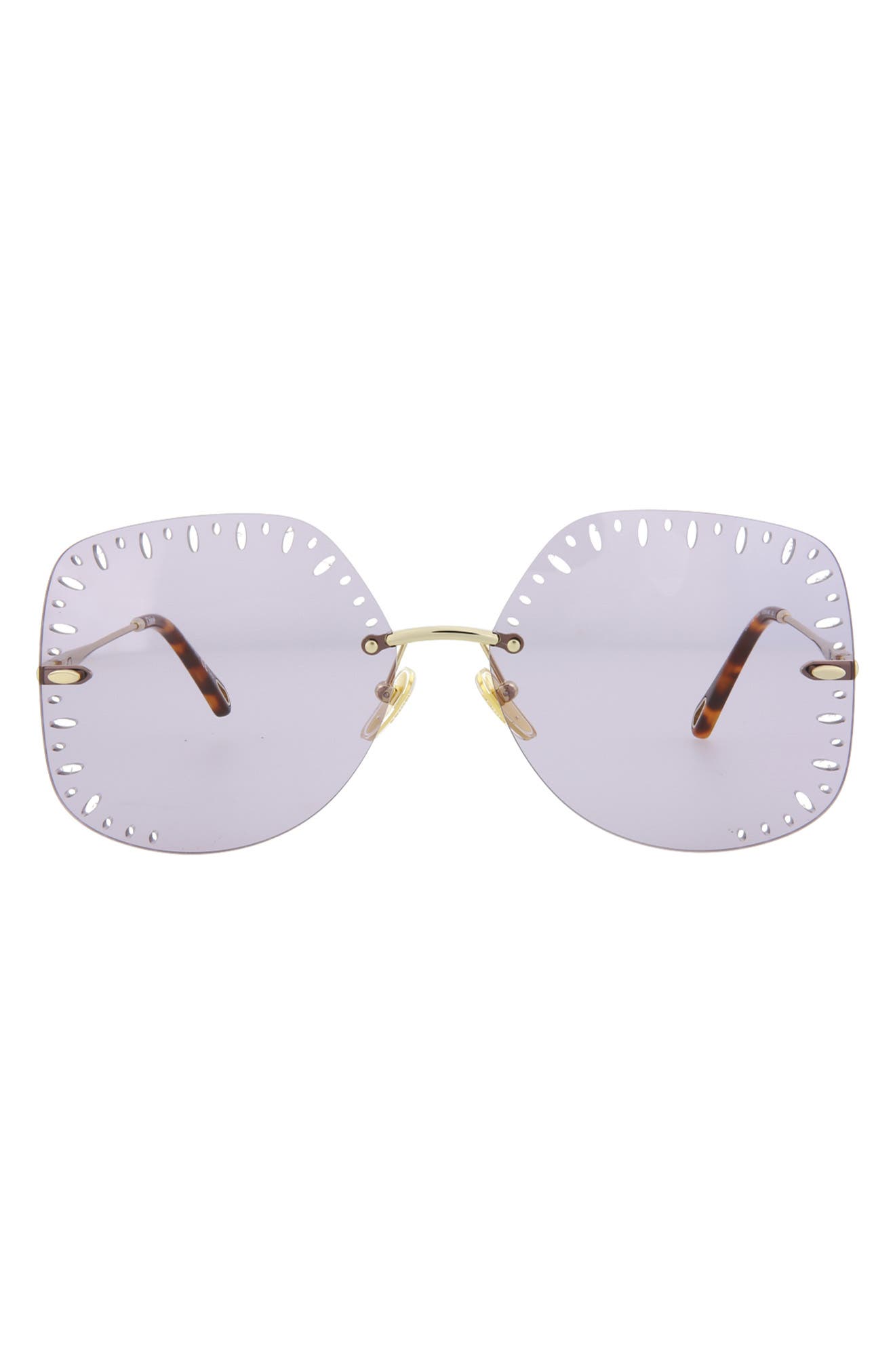 Chloé 63mm Oversize Geometric Sunglasses