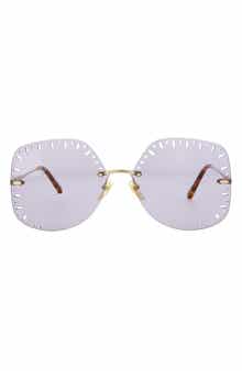 Chloé 63mm Oversize Geometric Sunglasses