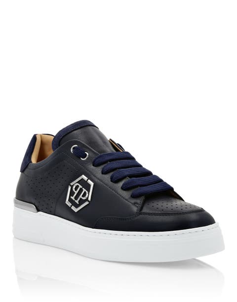 Mix Leather Lo-Top Sneakers Luxe Unisex