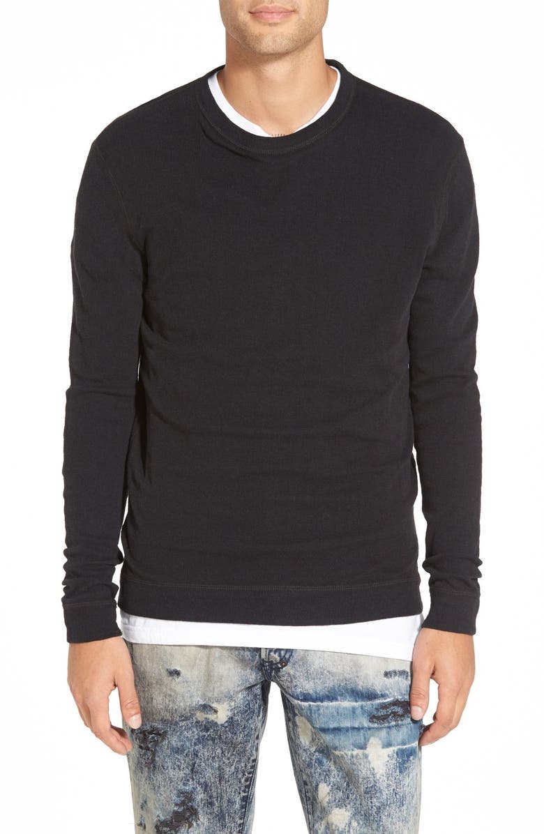 Naked & Famous Denim Slim Fit Double Face Long Sleeve T-Shirt, Main, color, 