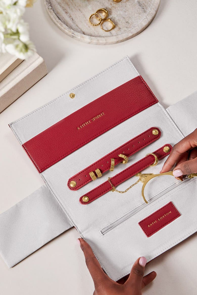 Jewelry Roll, Alternate, color, RED
