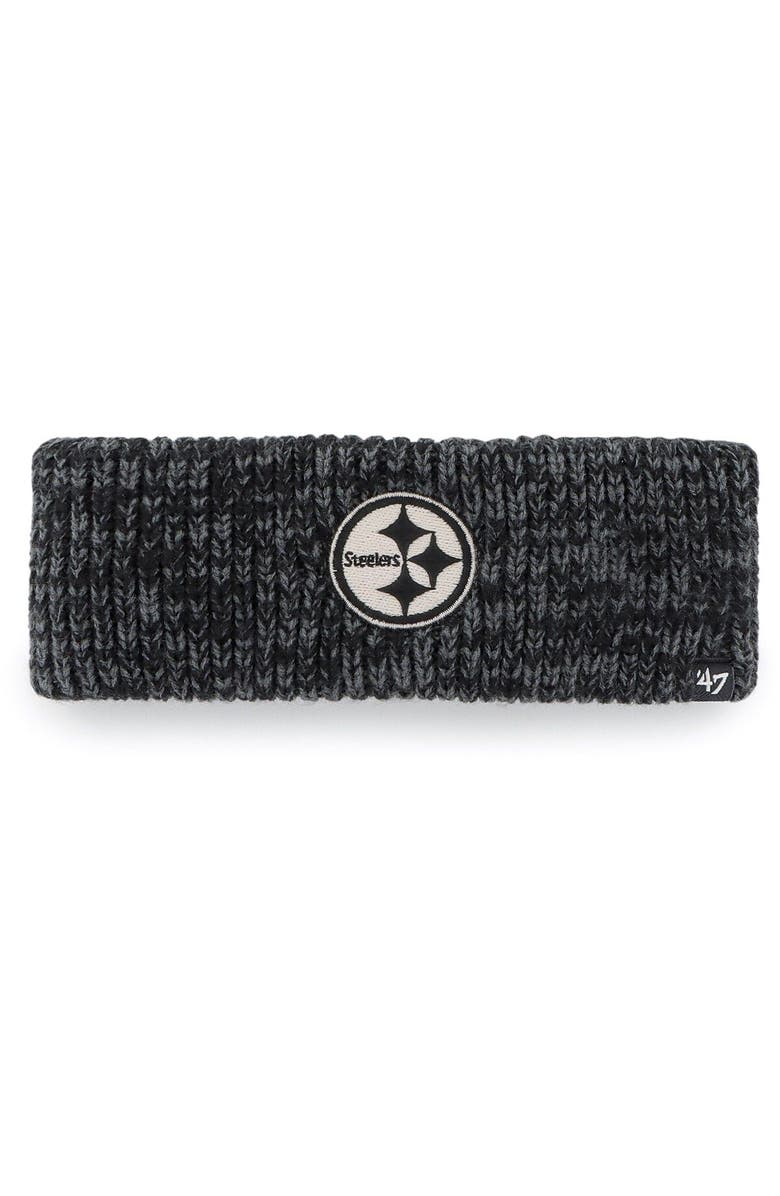 '47 Women's '47 Pittsburgh Steelers Team Meeko Headband, Main, color, Black