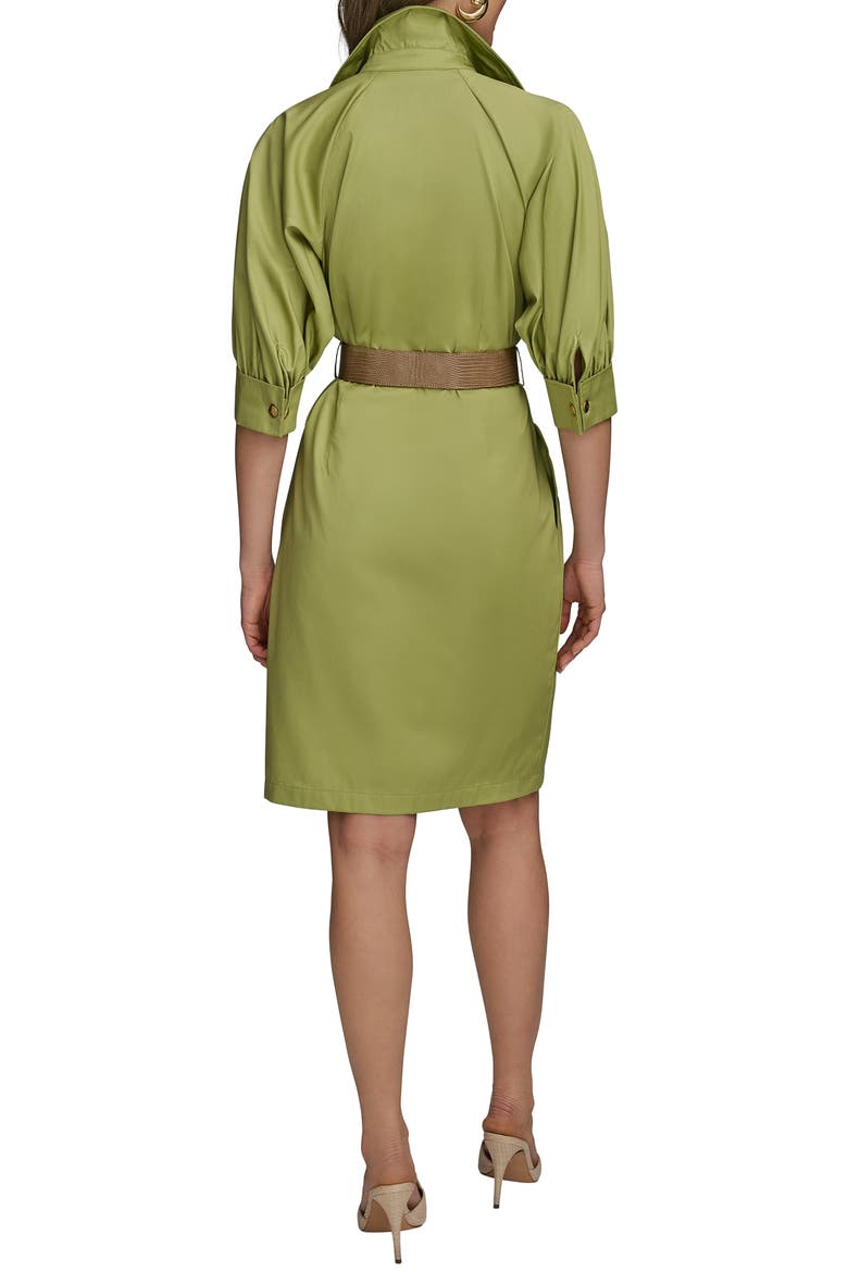 Belted Shirtdress, Alternate, color, KIWI