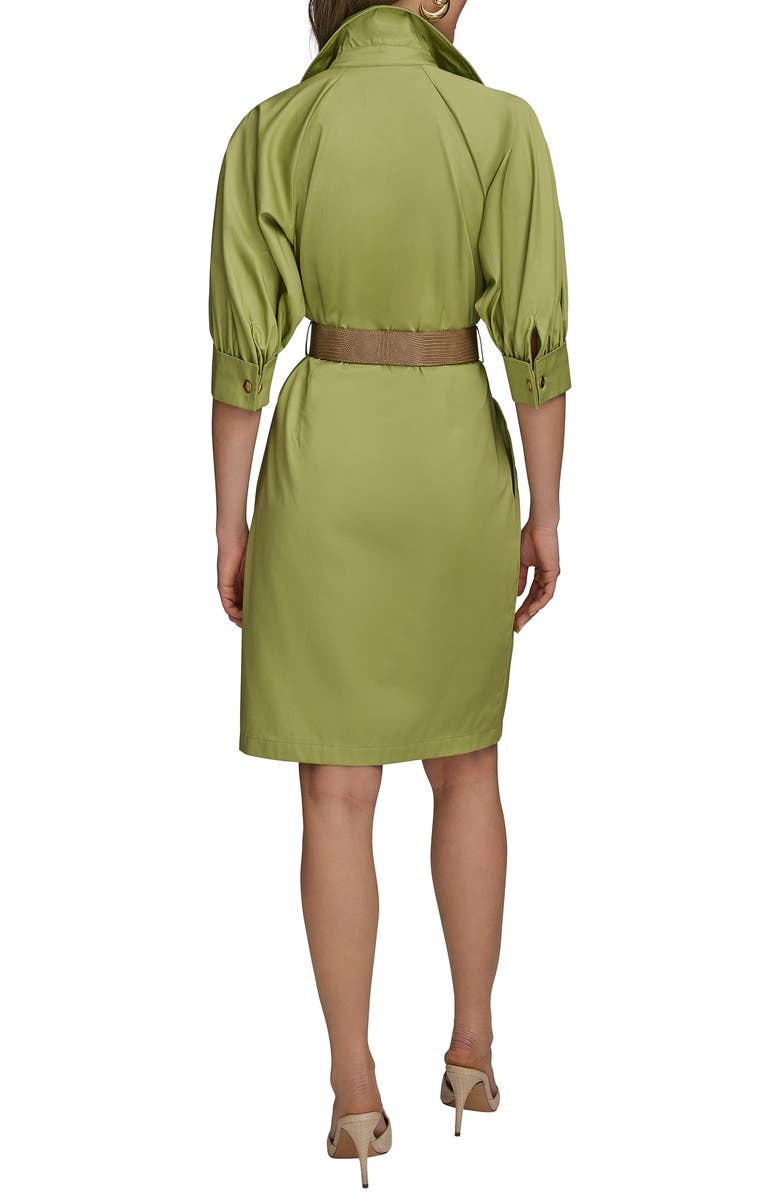 Donna Karan New York Belted Shirtdress, Alternate, color, Kiwi