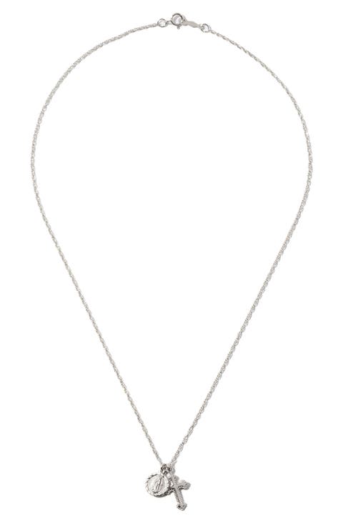The Hail Mary Dainty Pendant Necklace