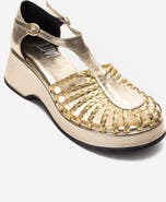 Prologue Shoes Barry Woven Wedge Sandal