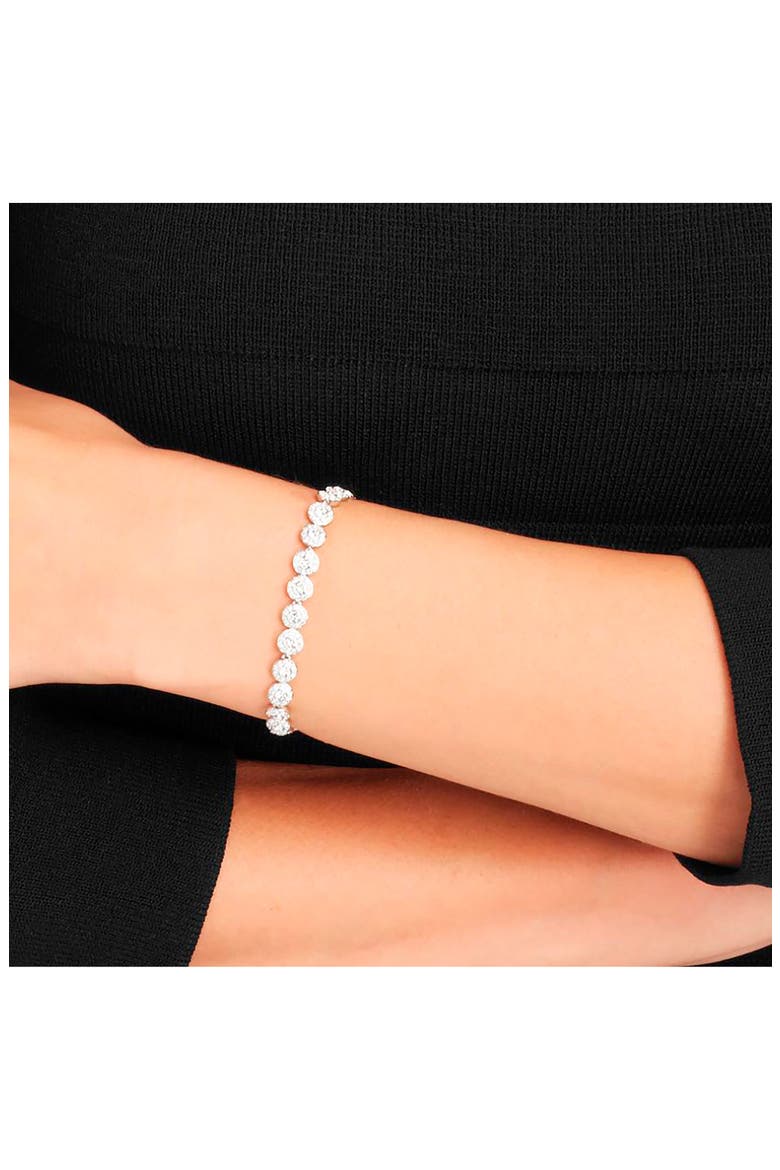 Una Swarovski Crystal Line Bracelet, Alternate, color, SILVER