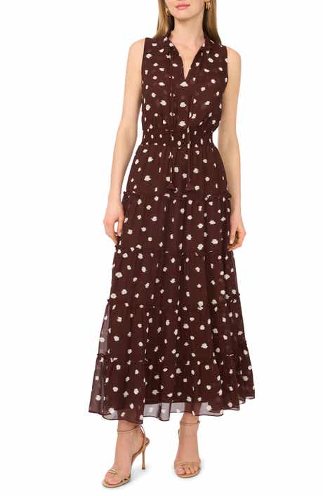 Split Neck Maxi Dress