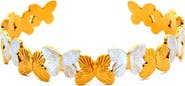 Gemini Jewelry Two Tone Butterfly Cuff Bracelet