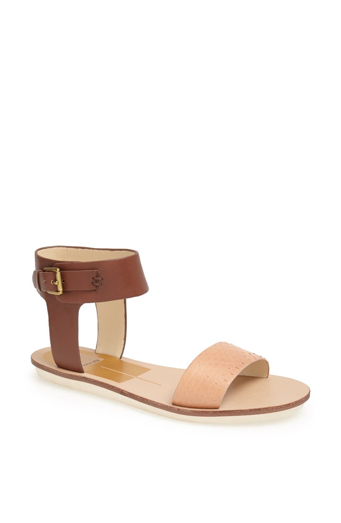 'Naria' Sandal, Main, color, BROWN