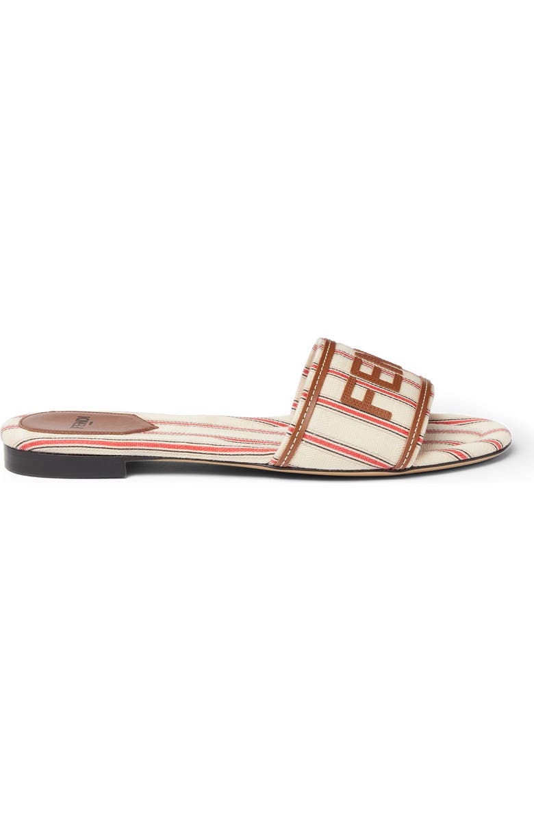 Fendi Sunshine Slide Sandal, Alternate, color, Stripe Multi