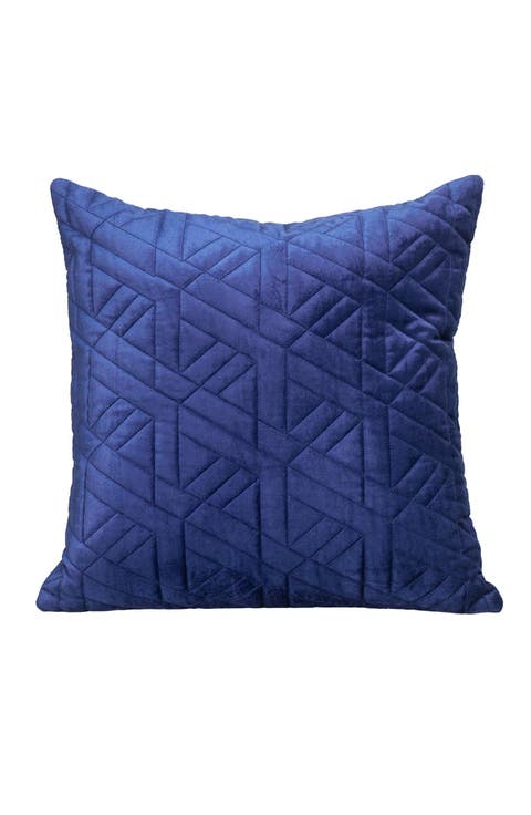 Delta Topstitched Throw Pillow