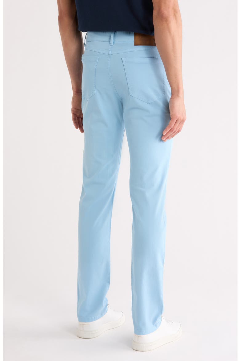 Stretch Cotton Blend 5-Pocket Pants, Alternate, color, OCEAN BLUE