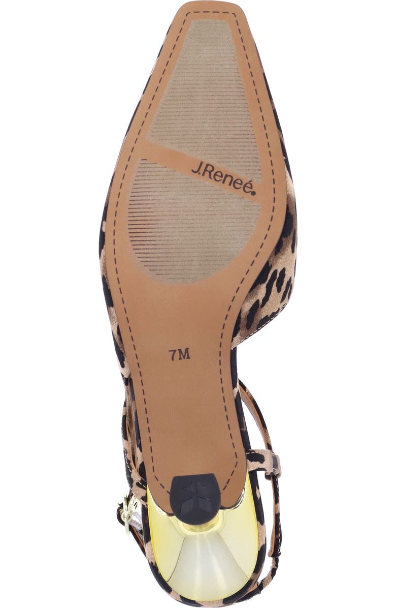 J. Reneé Maretta Slingback Half D'Orsay Kitten Heel Pump, Alternate, color, Brown/ Black