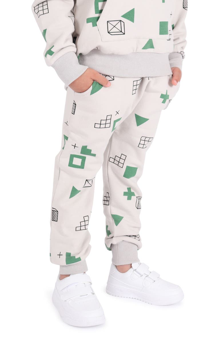 TINY TRIBE Kid' Form Stretch Cotton Sweatpants, Alternate, color, Stone
