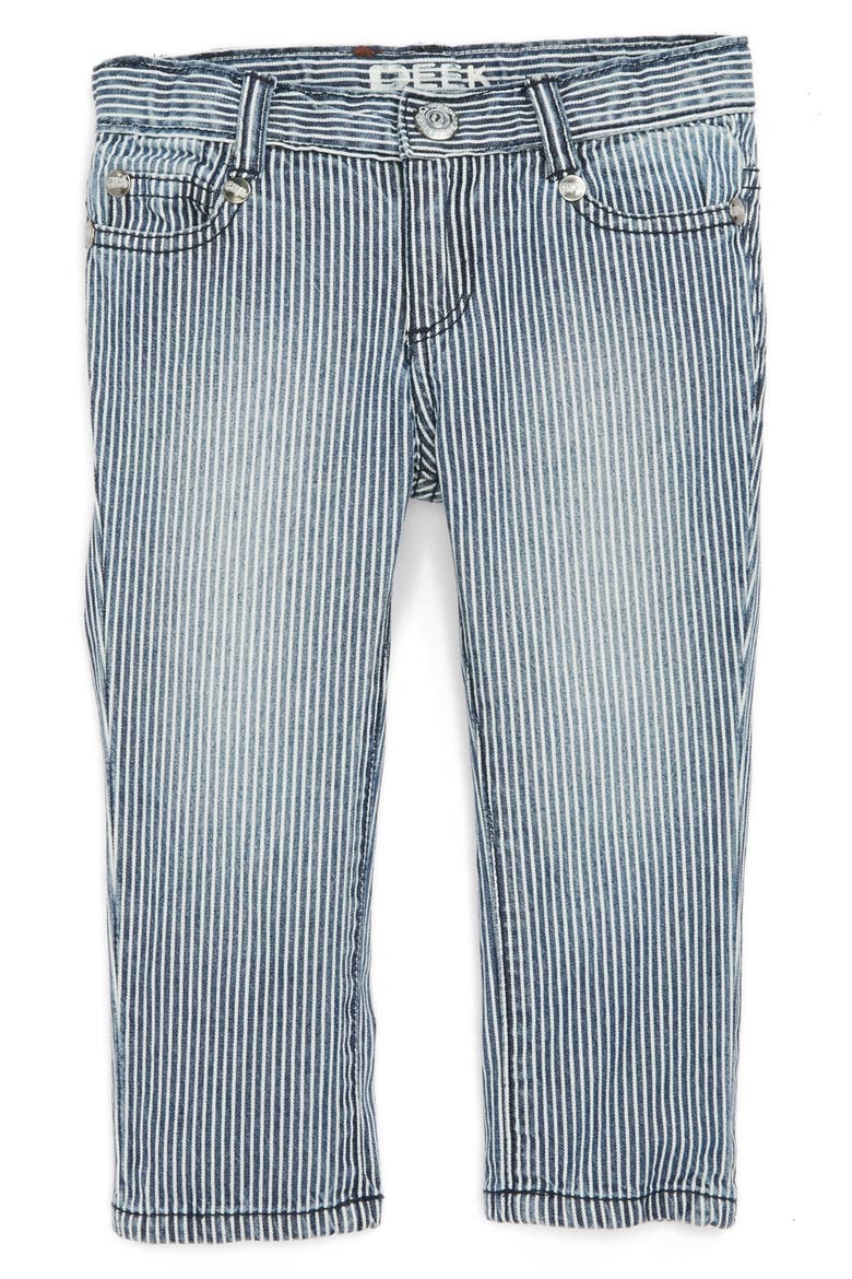Peek 'Maya' Skinny Jeans, Alternate, color, INDIGO STRIPE