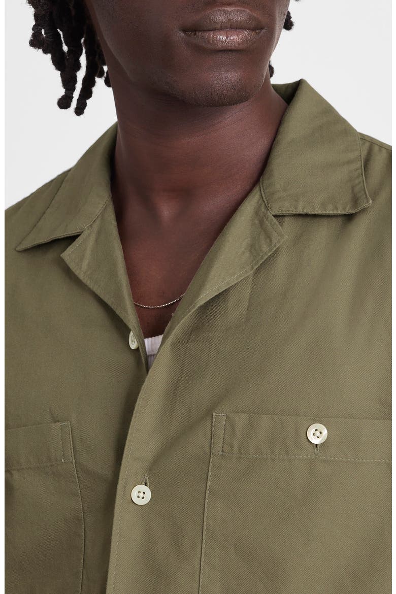 Twill Camp Shirt, Alternate, color, PRESSED SAGE