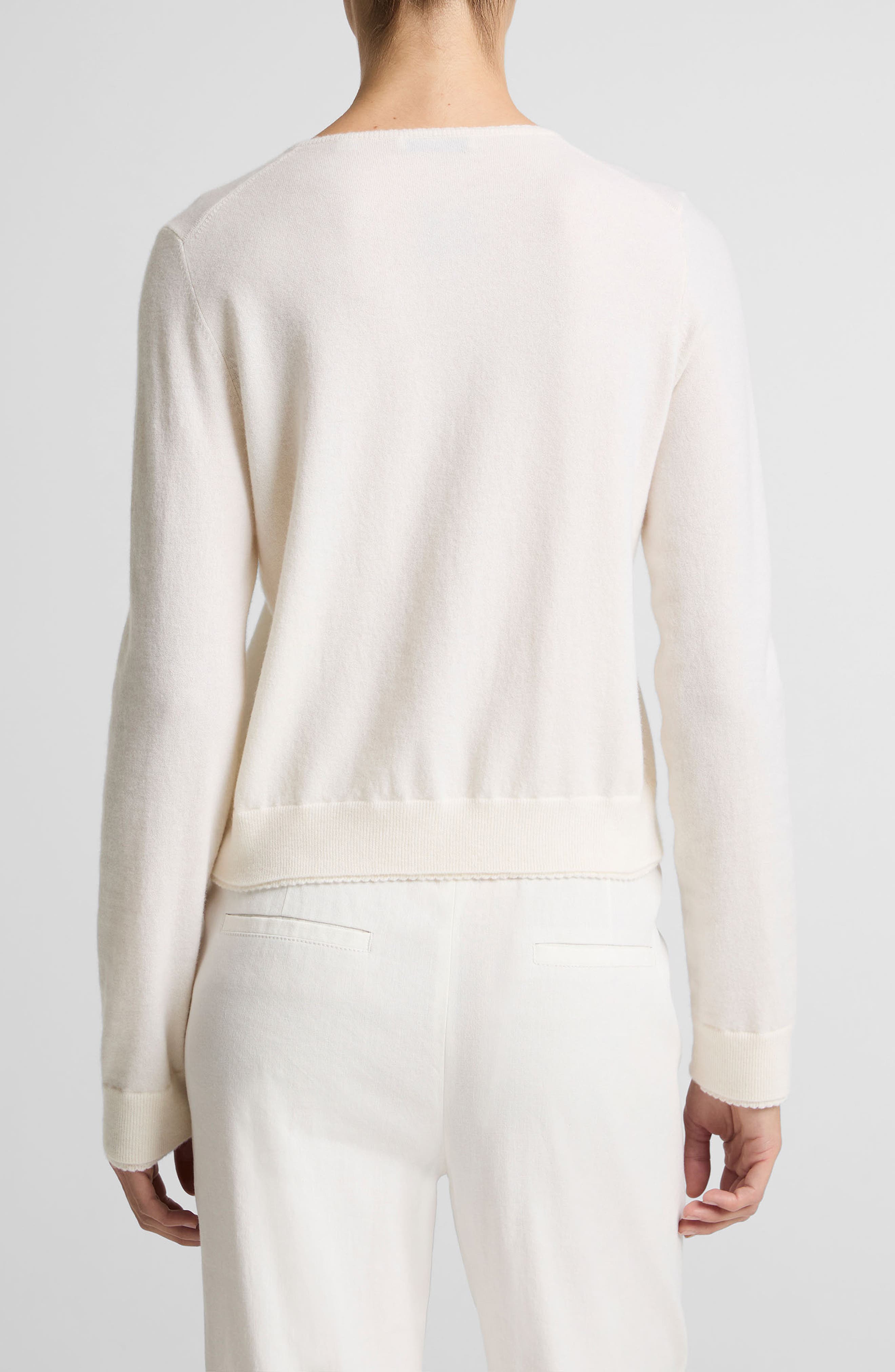 Scallop Trim Button Front Cardigan - image 2