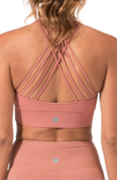 Threads 4 Thought Strappy Sports Bra In Cinnamon