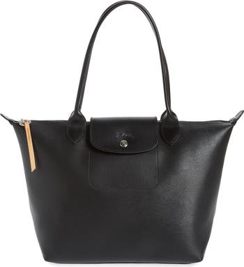 Longchamp all black tote best sale