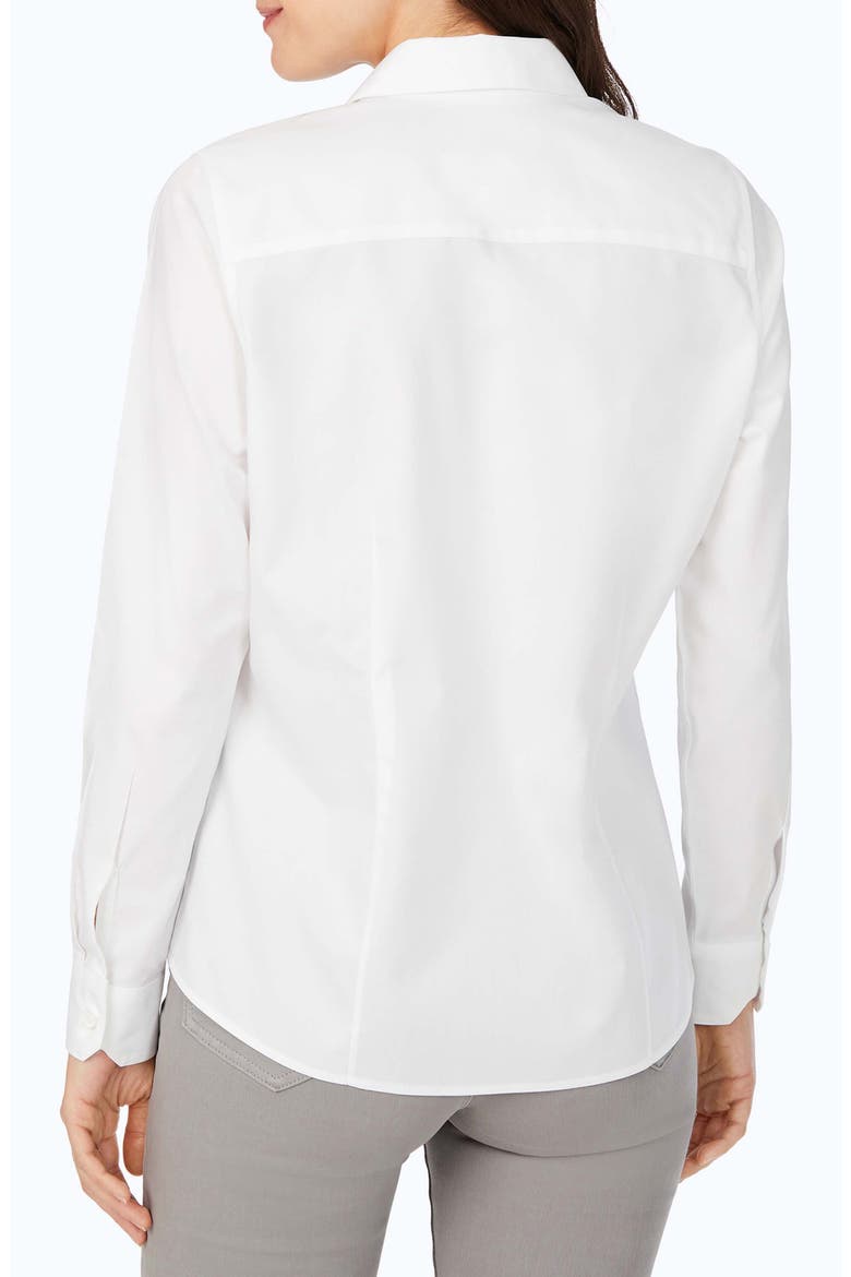 Dianna Non-Iron Cotton Shirt, Alternate, color, WHITE