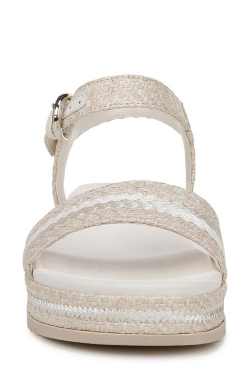 Naturalizer Neila 2 Ankle Strap Platform Sandal In Eggshell Beige