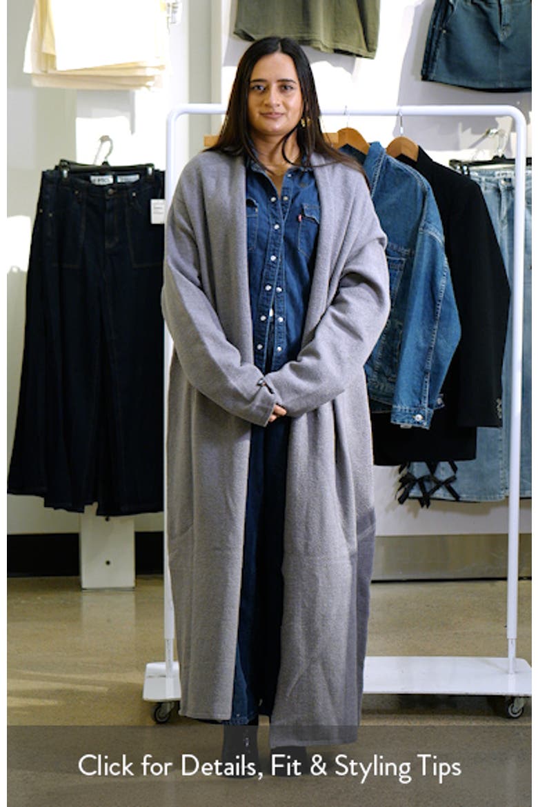 Textured Knit Long Cardigan (Women) | Nordstrom