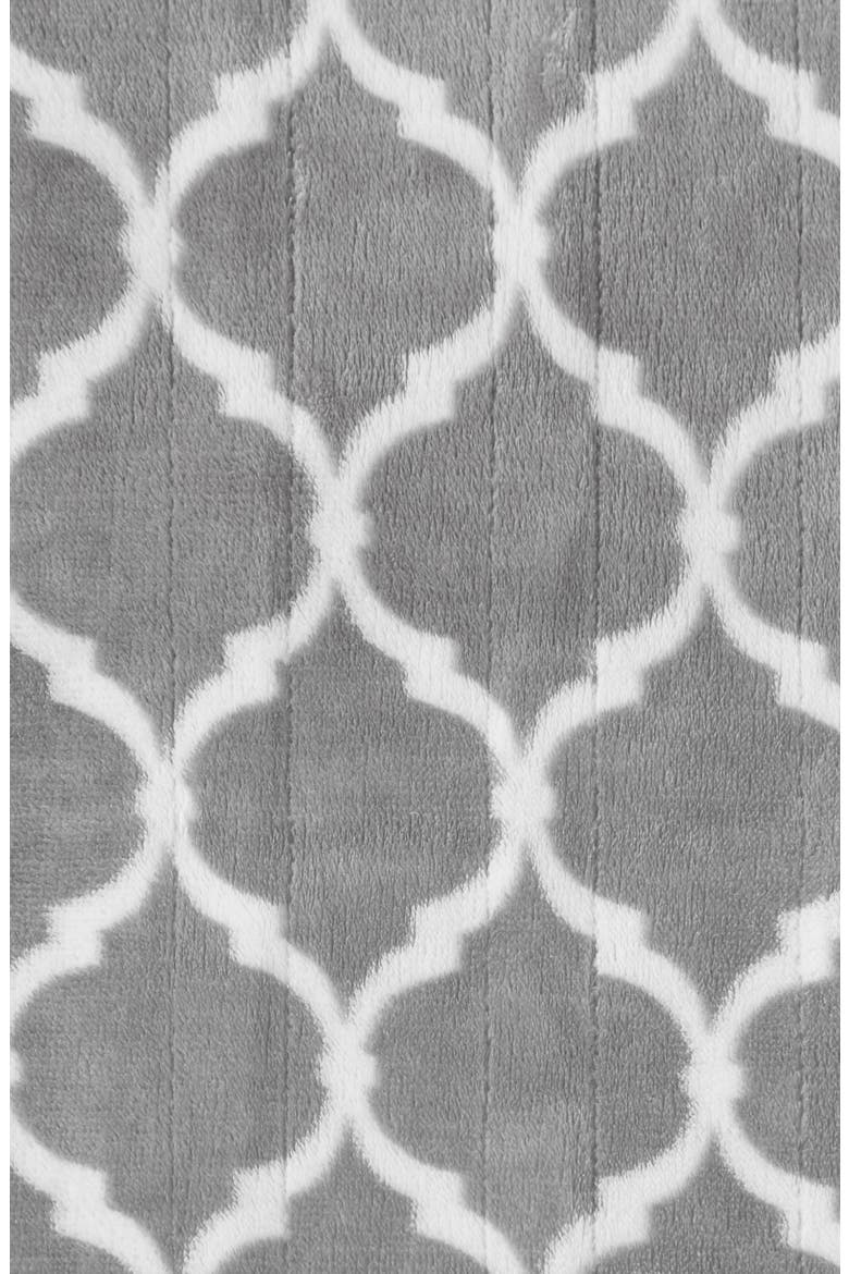 Heated Oversized Throw Blanket, Alternate, color, GREY