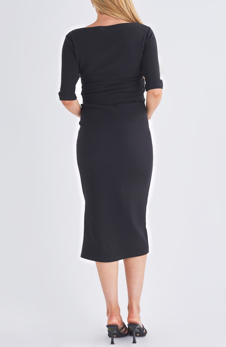 Angel Maternity Maternity/Nursing Crop Top & Pencil Skirt Set, Alternate, color,