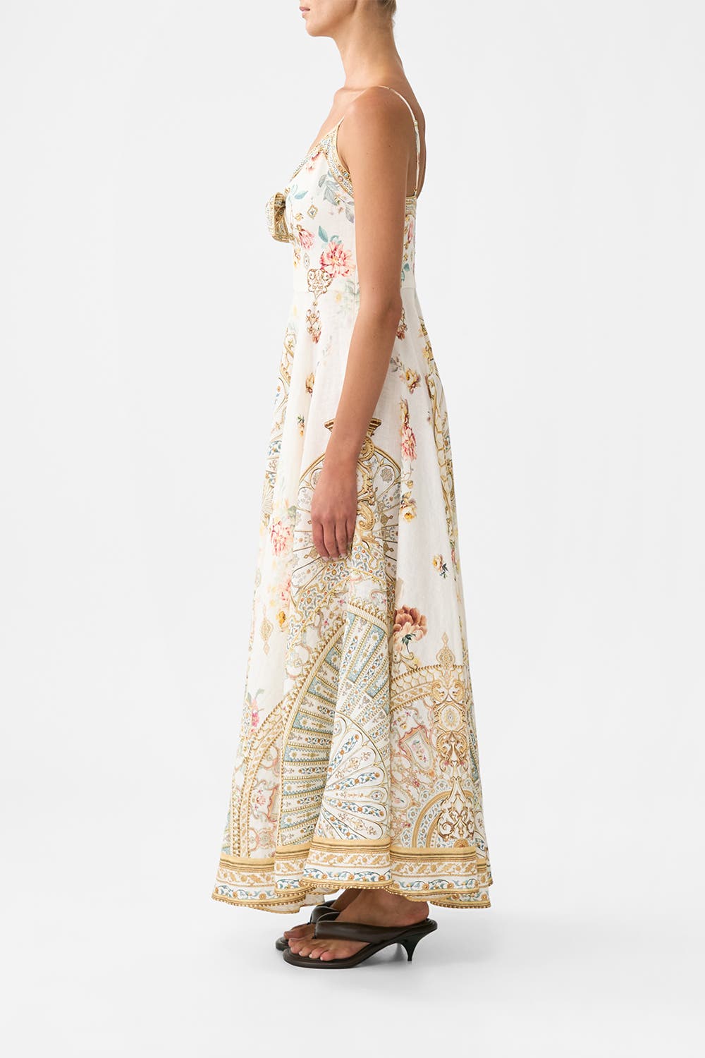 Long Dress With Tie Front Ottoman Dynasty - image 2