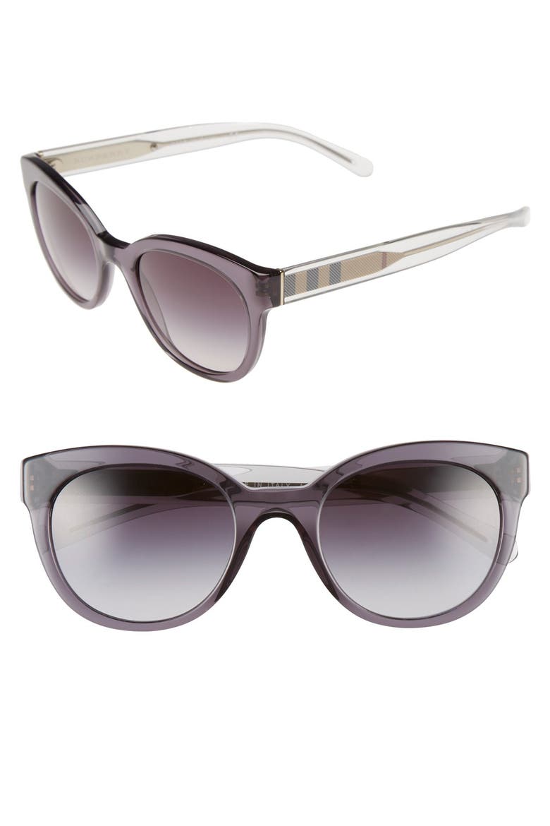 52mm Retro Sunglasses, Main, color, DARK GREY