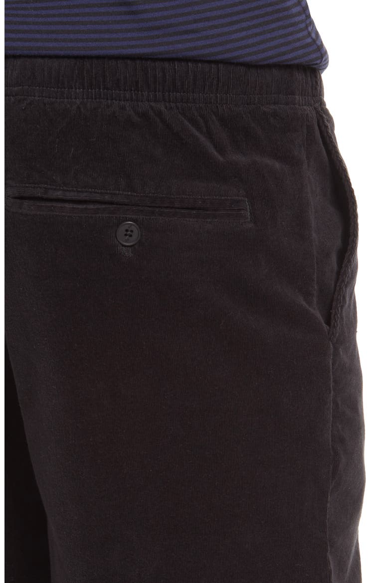 Stretch Corduroy Shorts, Alternate, color, BLACK
