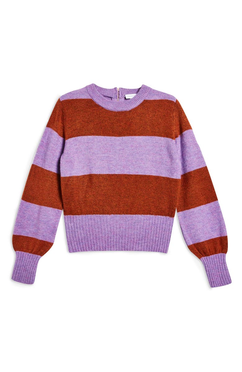 Topshop Bold Stripe Crewneck Sweater, Main, color,