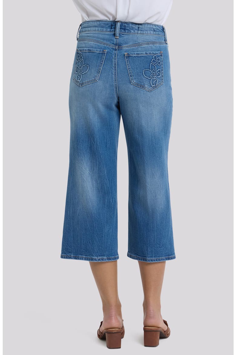 Brigitte High Waist Wide Leg Capri Jeans, Alternate, color, PACIFICA