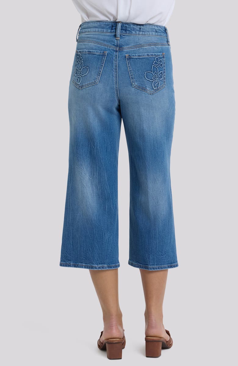 NYDJ Brigitte High Waist Wide Leg Capri Jeans, Alternate, color, Pacifica