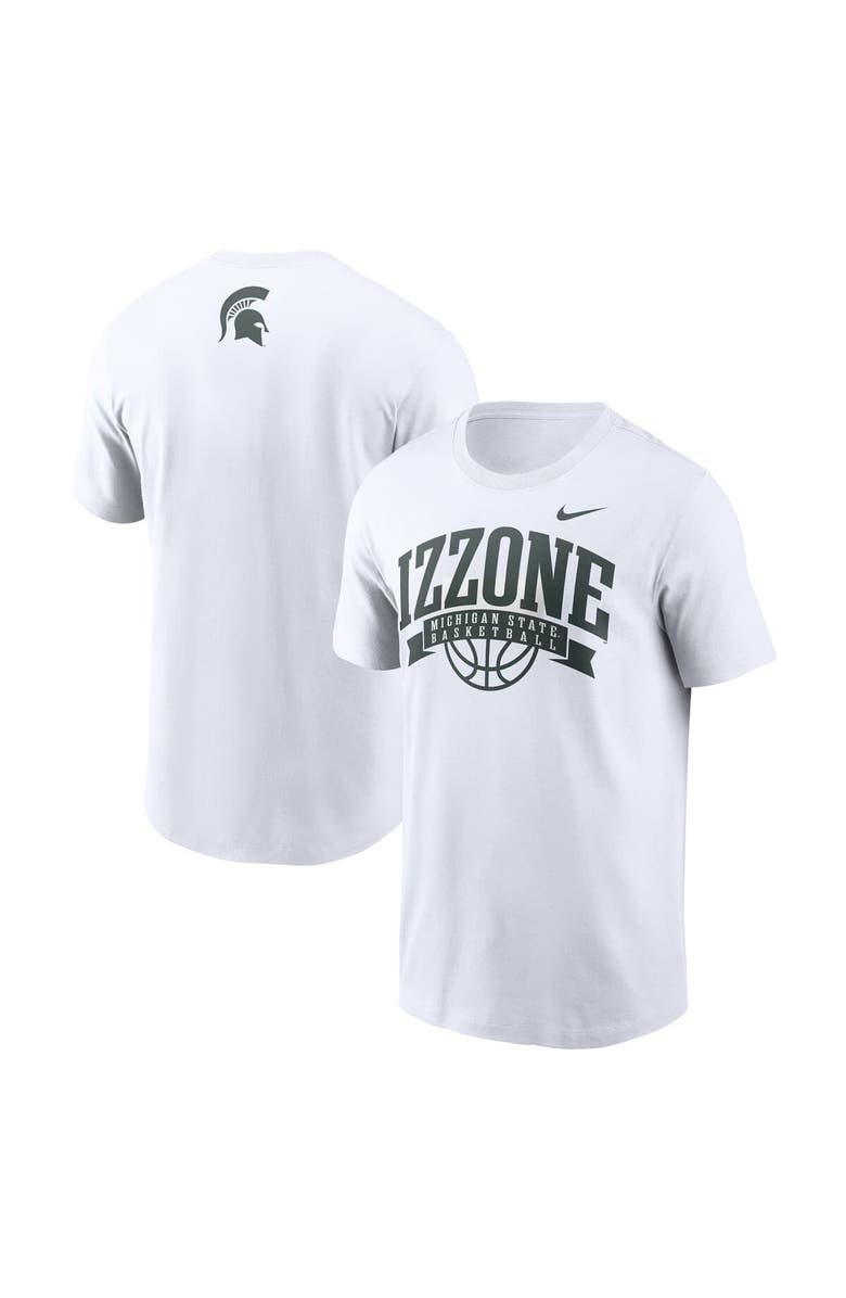 Nike Men's Nike White Michigan State Spartans Izzone T-Shirt, Main, color, White